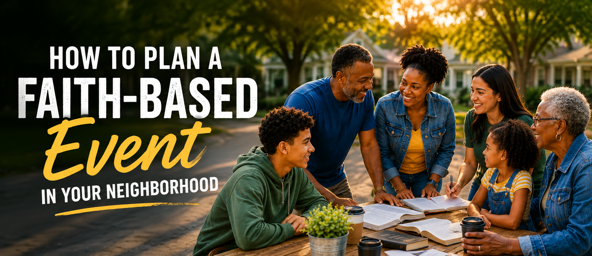 How to plan a faith-based event